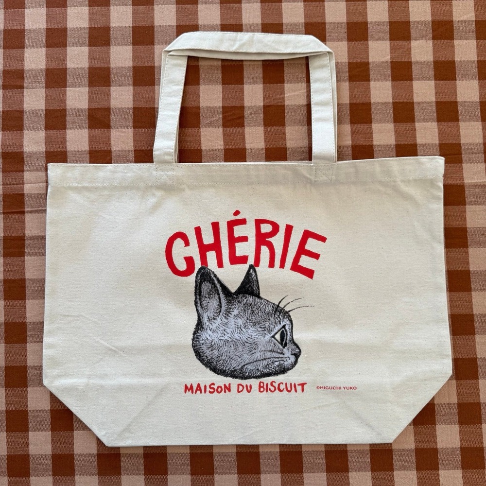 Higuchi Yuko x Maison du Biscuit CHERIE Japan Canvas Tote Bag